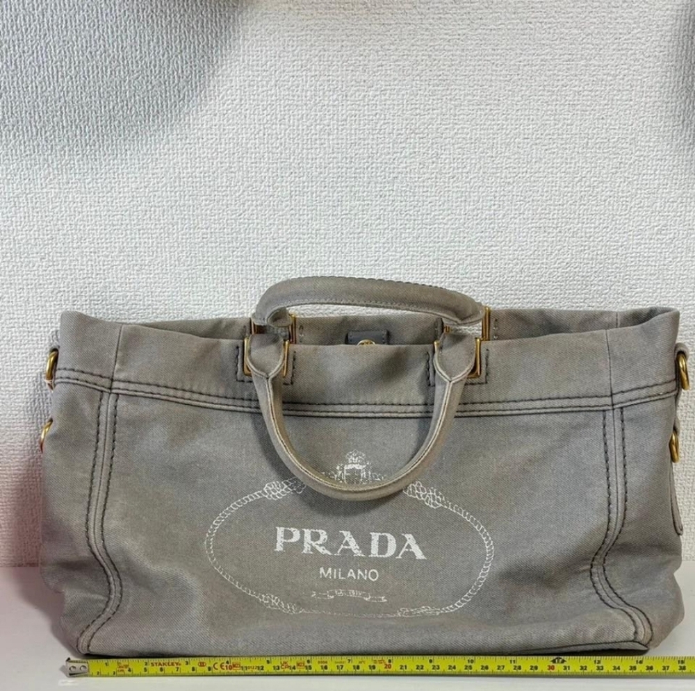 Prada denim bag
